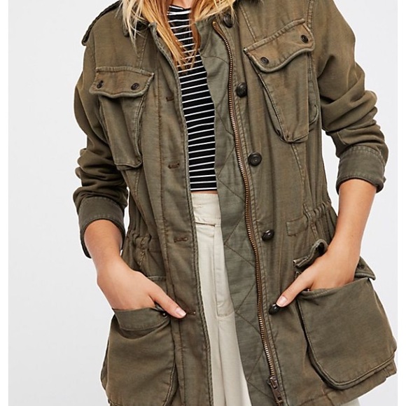 Free People Not Your Brother’s Surplus Jacket S - Picture 2 of 8